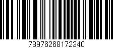 Código de barras (EAN, GTIN, SKU, ISBN): '78976268172340'