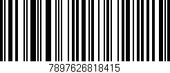 Código de barras (EAN, GTIN, SKU, ISBN): '7897626818415'