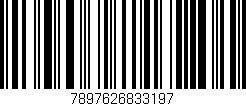 Código de barras (EAN, GTIN, SKU, ISBN): '7897626833197'