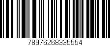 Código de barras (EAN, GTIN, SKU, ISBN): '78976268335554'