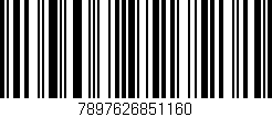 Código de barras (EAN, GTIN, SKU, ISBN): '7897626851160'