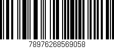 Código de barras (EAN, GTIN, SKU, ISBN): '78976268569058'
