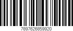 Código de barras (EAN, GTIN, SKU, ISBN): '7897626859920'