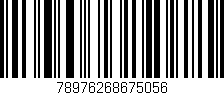 Código de barras (EAN, GTIN, SKU, ISBN): '78976268675056'