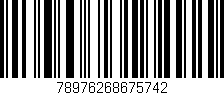 Código de barras (EAN, GTIN, SKU, ISBN): '78976268675742'