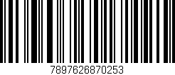 Código de barras (EAN, GTIN, SKU, ISBN): '7897626870253'