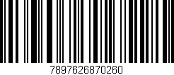 Código de barras (EAN, GTIN, SKU, ISBN): '7897626870260'