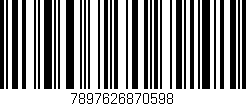 Código de barras (EAN, GTIN, SKU, ISBN): '7897626870598'