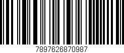 Código de barras (EAN, GTIN, SKU, ISBN): '7897626870987'