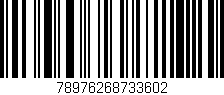 Código de barras (EAN, GTIN, SKU, ISBN): '78976268733602'