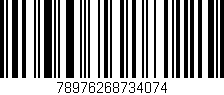 Código de barras (EAN, GTIN, SKU, ISBN): '78976268734074'