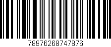 Código de barras (EAN, GTIN, SKU, ISBN): '78976268747876'