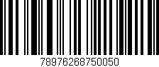 Código de barras (EAN, GTIN, SKU, ISBN): '78976268750050'