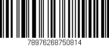 Código de barras (EAN, GTIN, SKU, ISBN): '78976268750814'