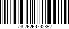 Código de barras (EAN, GTIN, SKU, ISBN): '78976268783652'