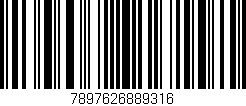 Código de barras (EAN, GTIN, SKU, ISBN): '7897626889316'