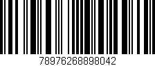 Código de barras (EAN, GTIN, SKU, ISBN): '78976268898042'