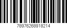 Código de barras (EAN, GTIN, SKU, ISBN): '78976268918214'