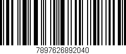 Código de barras (EAN, GTIN, SKU, ISBN): '7897626892040'