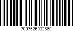 Código de barras (EAN, GTIN, SKU, ISBN): '7897626892668'