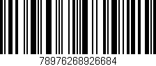 Código de barras (EAN, GTIN, SKU, ISBN): '78976268926684'