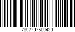 Código de barras (EAN, GTIN, SKU, ISBN): '7897707509430'