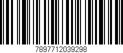 Código de barras (EAN, GTIN, SKU, ISBN): '7897712039298'