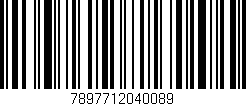 Código de barras (EAN, GTIN, SKU, ISBN): '7897712040089'