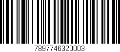 Código de barras (EAN, GTIN, SKU, ISBN): '7897746320003'
