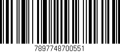 Código de barras (EAN, GTIN, SKU, ISBN): '7897748700551'