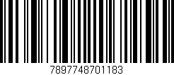 Código de barras (EAN, GTIN, SKU, ISBN): '7897748701183'