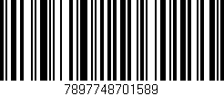 Código de barras (EAN, GTIN, SKU, ISBN): '7897748701589'
