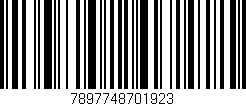 Código de barras (EAN, GTIN, SKU, ISBN): '7897748701923'