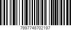 Código de barras (EAN, GTIN, SKU, ISBN): '7897748702197'
