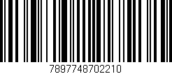 Código de barras (EAN, GTIN, SKU, ISBN): '7897748702210'