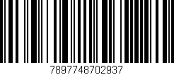 Código de barras (EAN, GTIN, SKU, ISBN): '7897748702937'