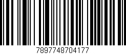 Código de barras (EAN, GTIN, SKU, ISBN): '7897748704177'