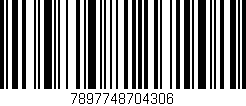Código de barras (EAN, GTIN, SKU, ISBN): '7897748704306'