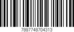 Código de barras (EAN, GTIN, SKU, ISBN): '7897748704313'