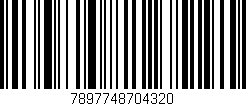 Código de barras (EAN, GTIN, SKU, ISBN): '7897748704320'