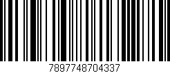 Código de barras (EAN, GTIN, SKU, ISBN): '7897748704337'