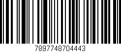 Código de barras (EAN, GTIN, SKU, ISBN): '7897748704443'