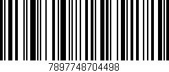 Código de barras (EAN, GTIN, SKU, ISBN): '7897748704498'