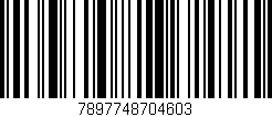Código de barras (EAN, GTIN, SKU, ISBN): '7897748704603'