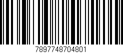 Código de barras (EAN, GTIN, SKU, ISBN): '7897748704801'