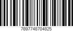 Código de barras (EAN, GTIN, SKU, ISBN): '7897748704825'