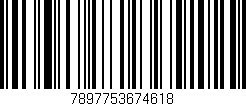 Código de barras (EAN, GTIN, SKU, ISBN): '7897753674618'