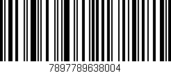 Código de barras (EAN, GTIN, SKU, ISBN): '7897789638004'