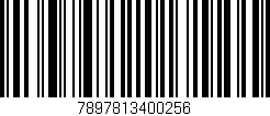 Código de barras (EAN, GTIN, SKU, ISBN): '7897813400256'