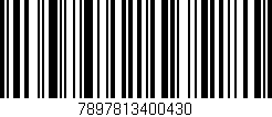Código de barras (EAN, GTIN, SKU, ISBN): '7897813400430'